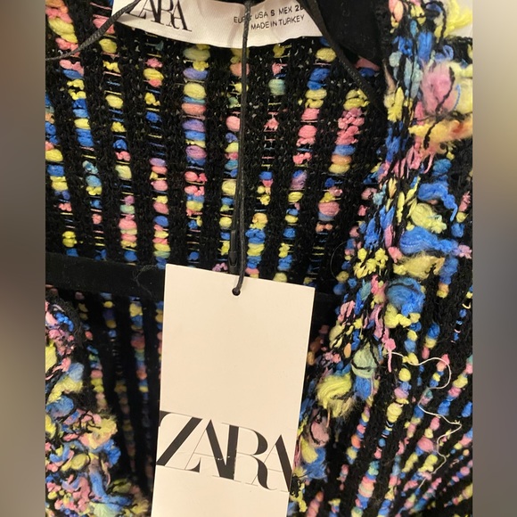 Zara Multicolored Knit Jacket - Picture 4 of 9